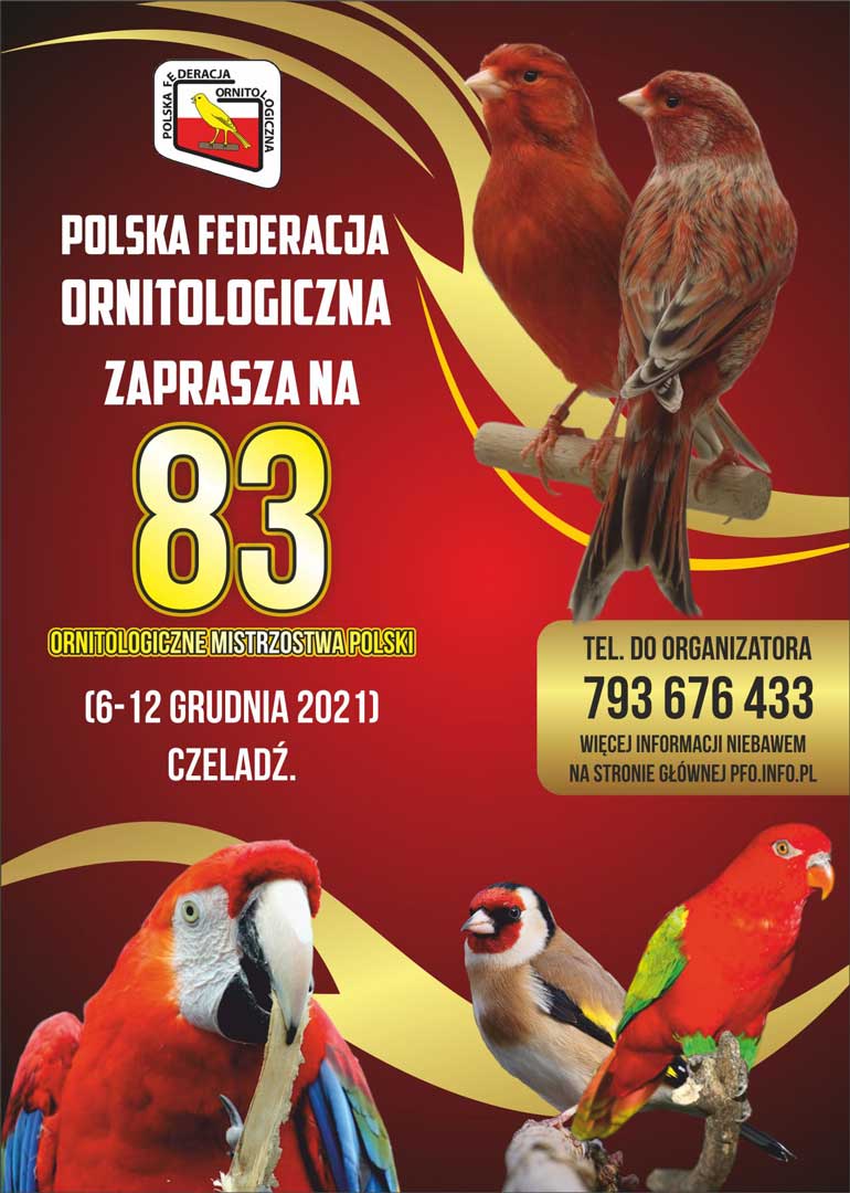 83. Ornitologické mistrovství Polska - zrušeno