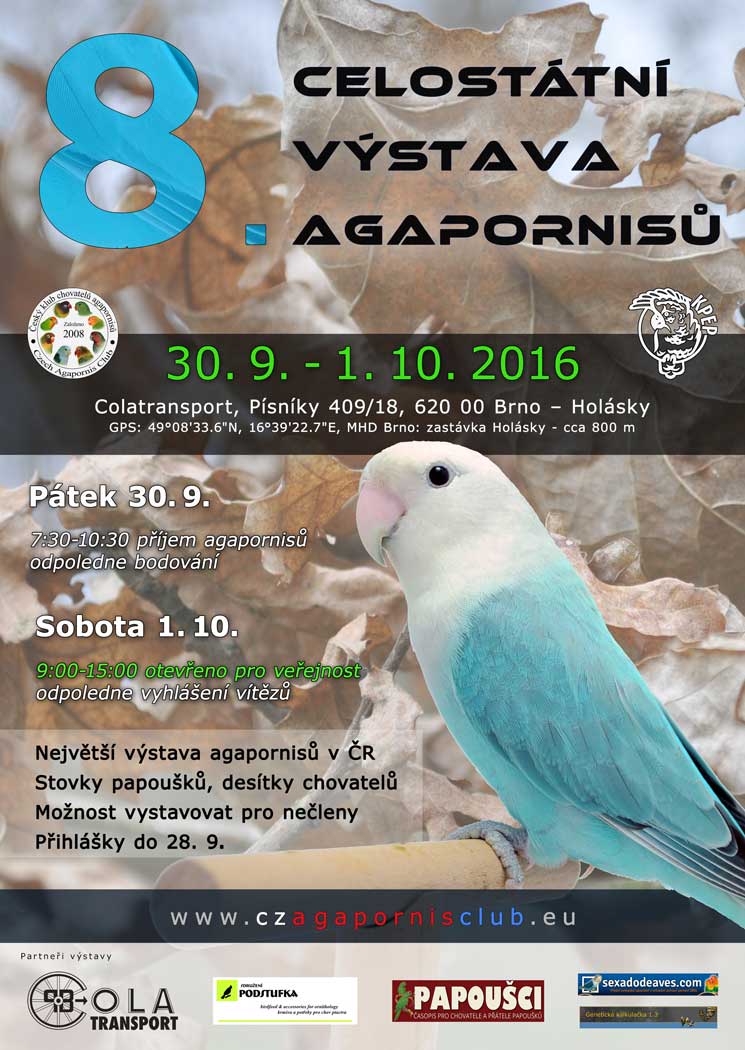 8. Celostátní výstava agapornisů